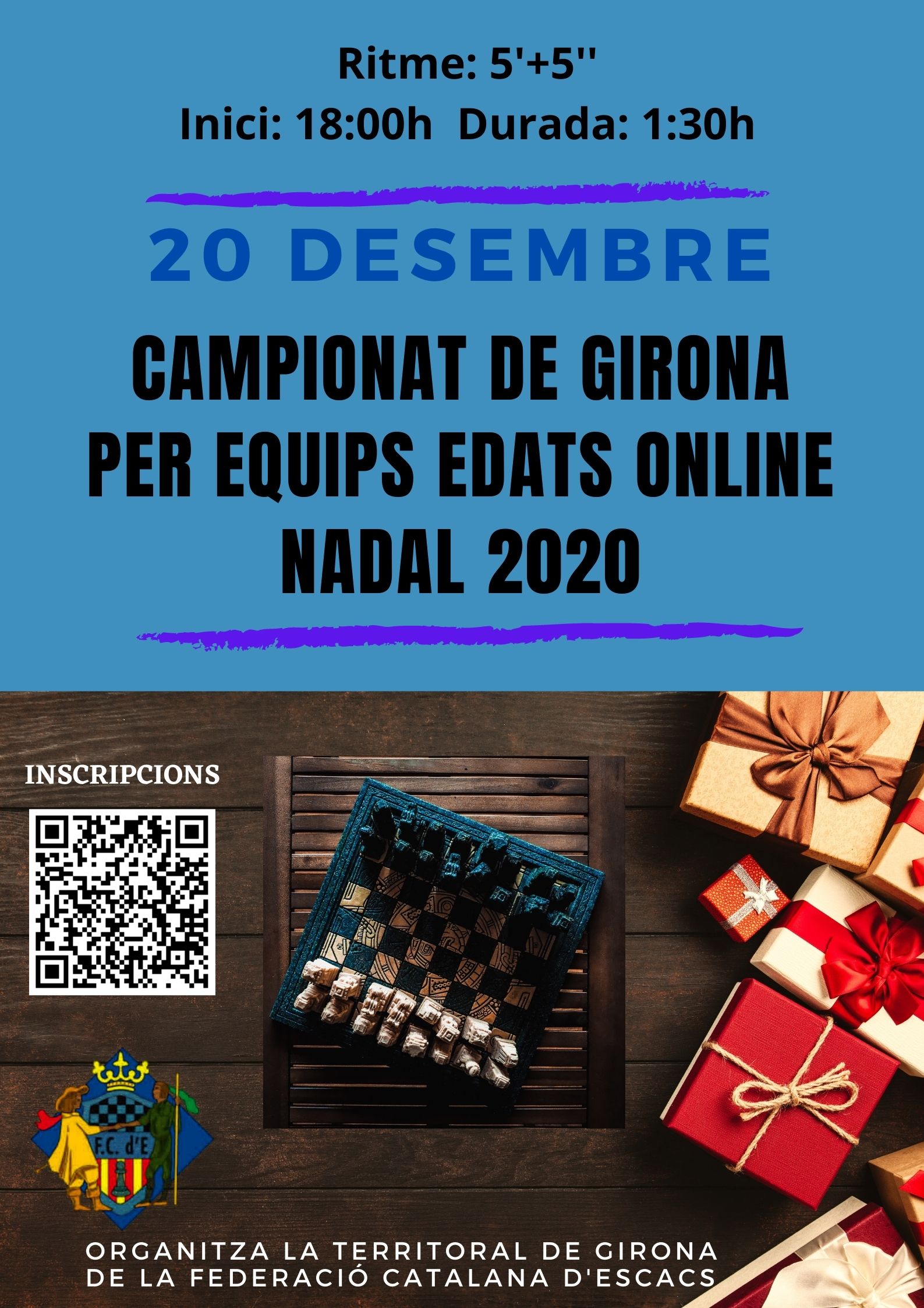 Campionat de Girona per Equips Edats Online Nadal 2020